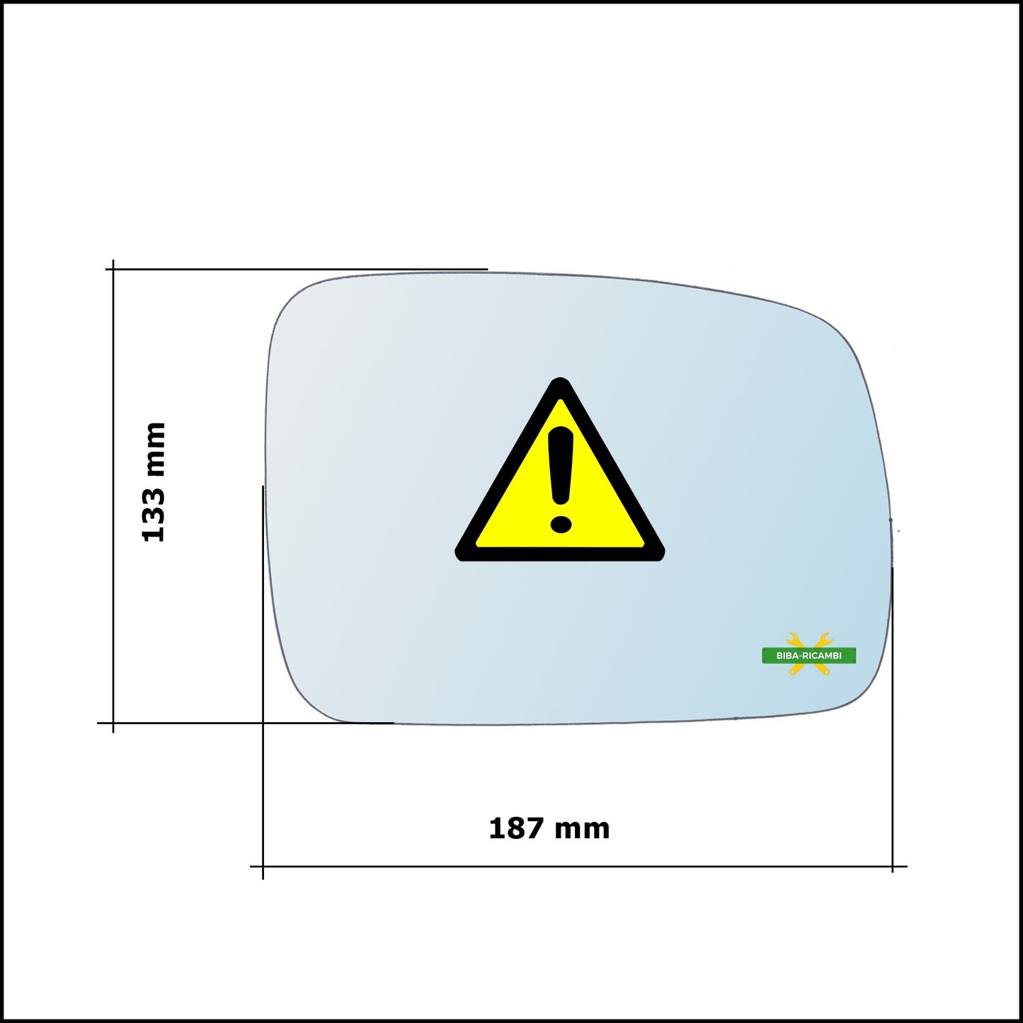 Aspherical Rear View Mirror Glass Left Driver Side For Land Rover Freelander II (L359) 2006-2009 Only