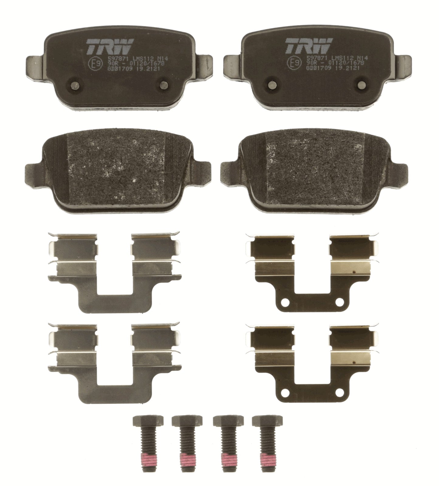 Kit 4 Pastiglie Freno Marca TRW Codice | GDB1709 BIBA-RICAMBI