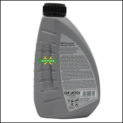 OLIO 5W30 Q8 PRESTIGE V 5W-30 C2 | C3 OLIO MOTORE TAGLIANDO AUTO OFFICINA AUTO BIBA-RICAMBI