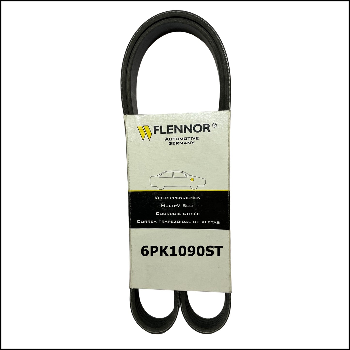 6PK1090ST Flennor Elastic Poly-V Service Belt Citroen C2 | C3 | C4 | Peugeot 206 | 207 | 307