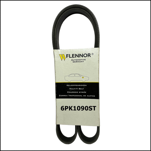 6PK1090ST Flennor Cinghia Servizi Poly-V Elastica Citroen C2 | C3 | C4 | Peugeot 206 | 207 | 307