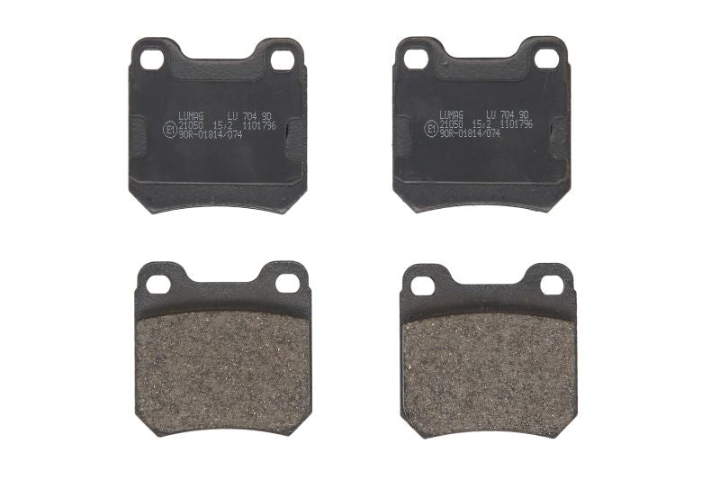 Kit 4 Pastiglie Freno Posteriori Compatibile Per Opel Astra F (T92) dal 1993-2001 BIBA-RICAMBI