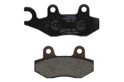 Kit 2 Pastiglie Freno Marca Ferodo Codice | FDB631AG BIBA-RICAMBI