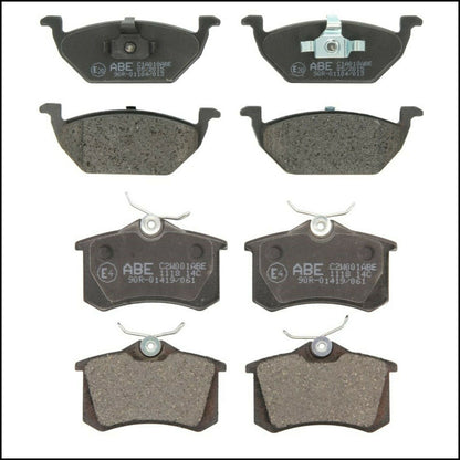 Kit 8 Front Rear Brake Pads For Audi A3 I from 1996-2006