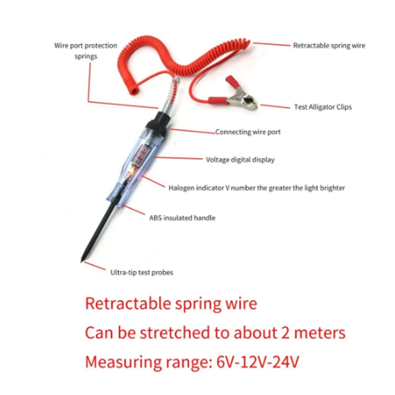 Tester Corrente Con Display | Tester Per Circuiti Auto 6-24V