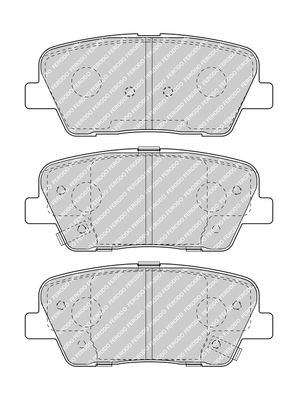 Kit 4 Pastiglie Freno Marca Ferodo Codice | FDB4391 BIBA-RICAMBI