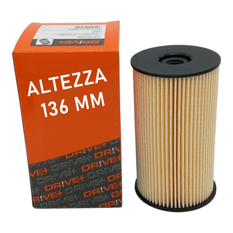 Filtro Gasolio Carburante Compatibile Per Audi A3 II (8P1) 2.0 TDI 120KW-163CV - Altezza 136 mm