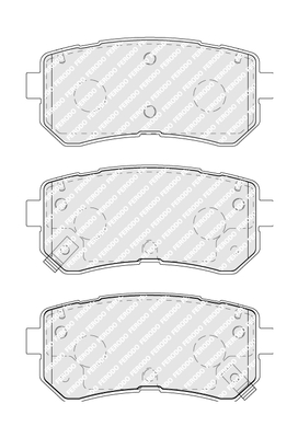 Kit 4 Pastiglie Freno Moto Marca Ferodo Codice | FDB5066 BIBA-RICAMBI