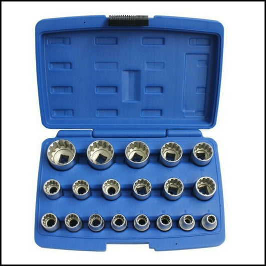 A. Series 19 Pieces XZN Female Polygonal Sockets 8-32