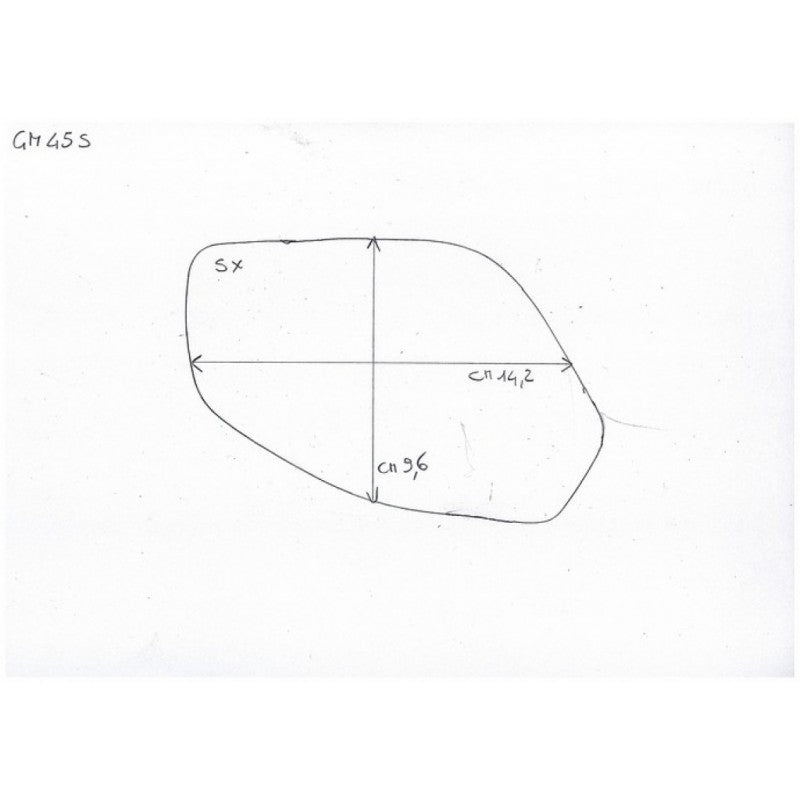 Rearview Mirror Glass Right Side For Ducati Multistrada