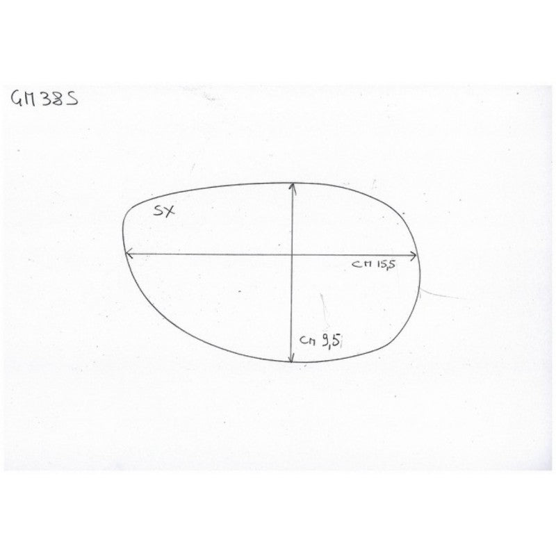 Rearview Mirror Glass Right Side For Kymco Exciting 300