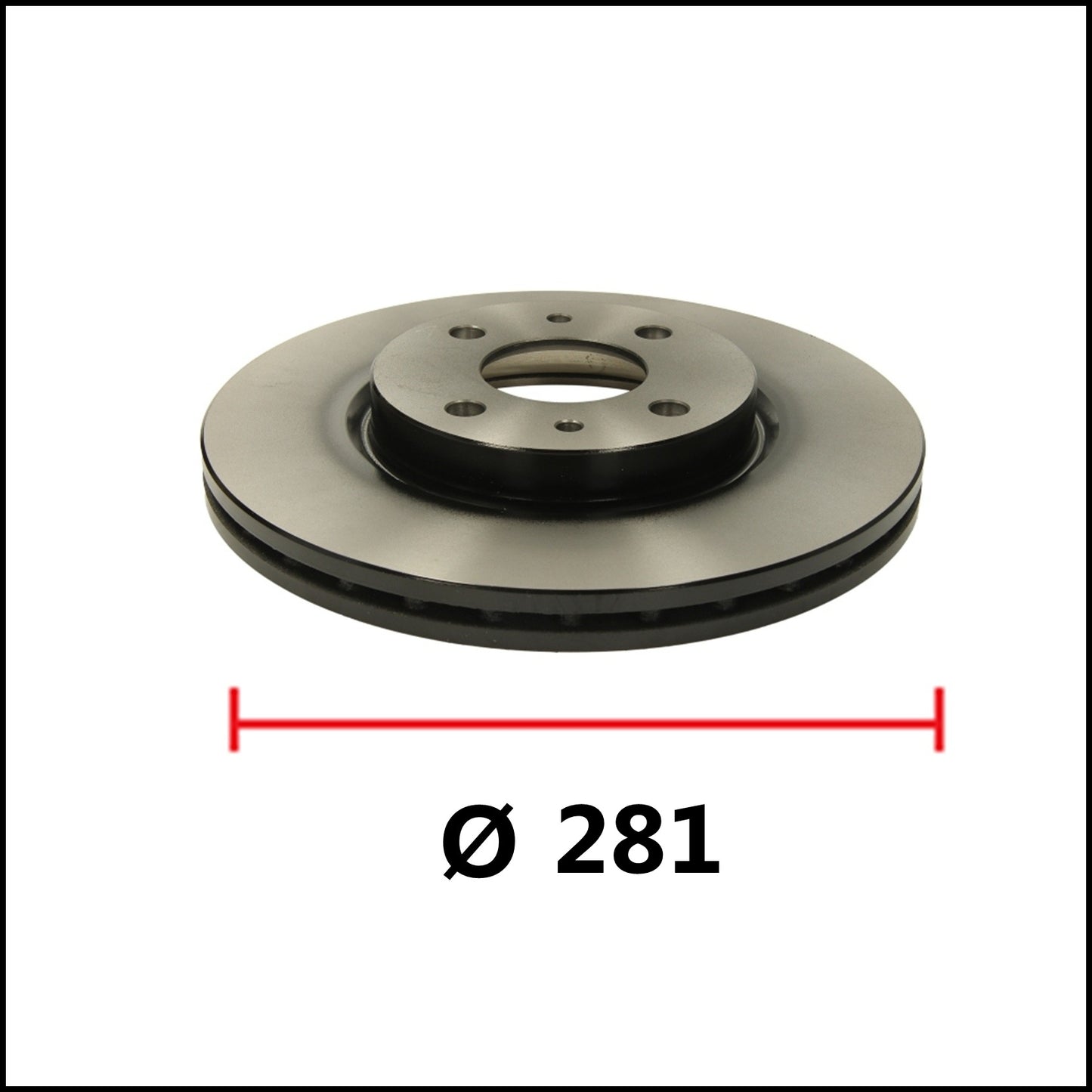 B. Ventilated Front Brake Discs Diameter Ø 281