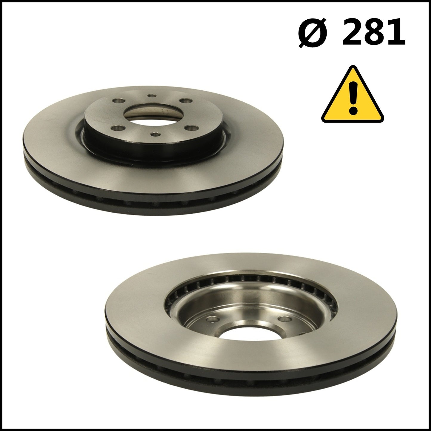 B. Ventilated Front Brake Discs Diameter Ø 281