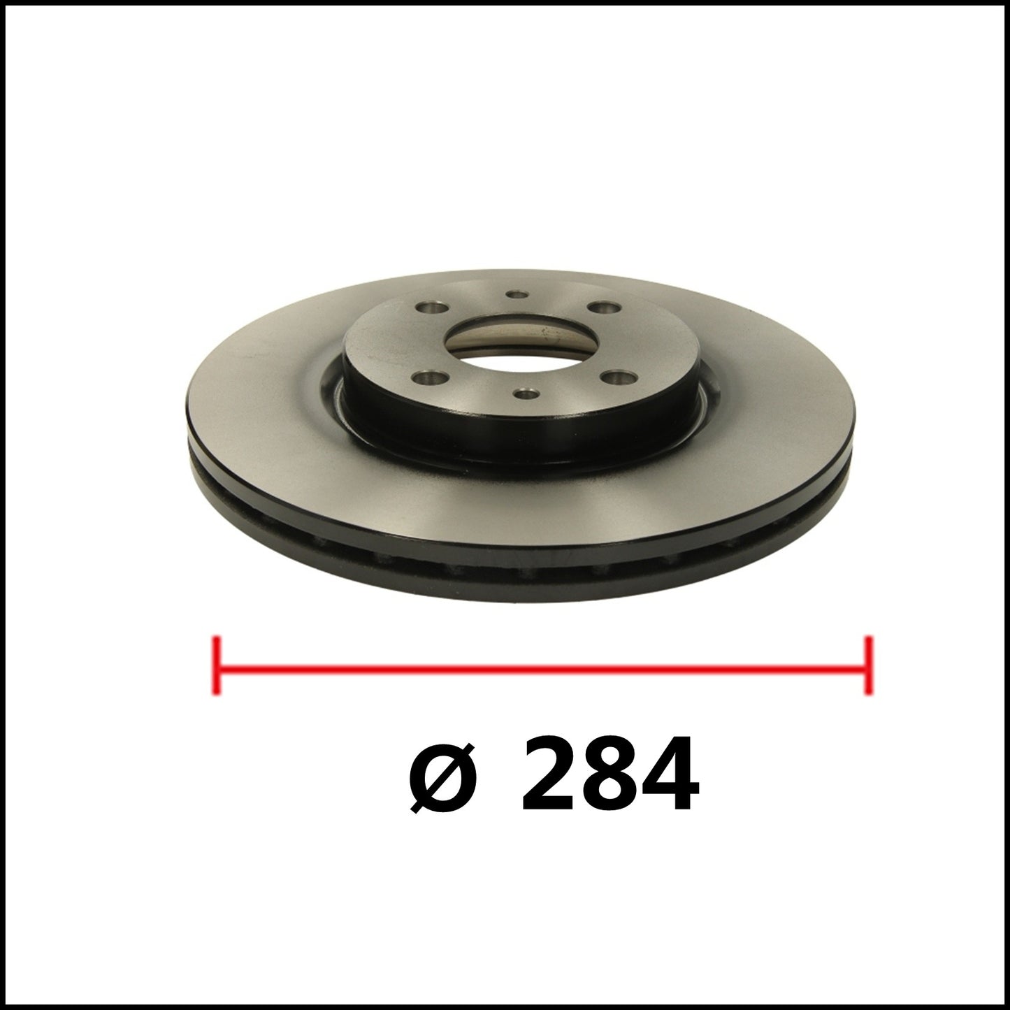 B. Ventilated Front Brake Discs (Diameter Ø 284)