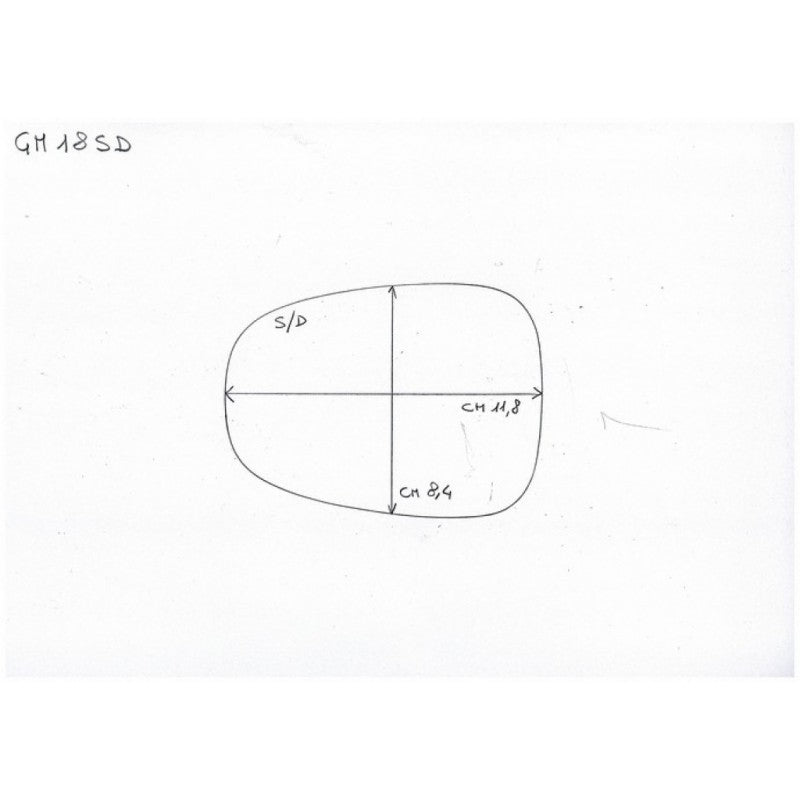 Rearview Mirror Glass Left Side For Triumph Thruxton Boneville