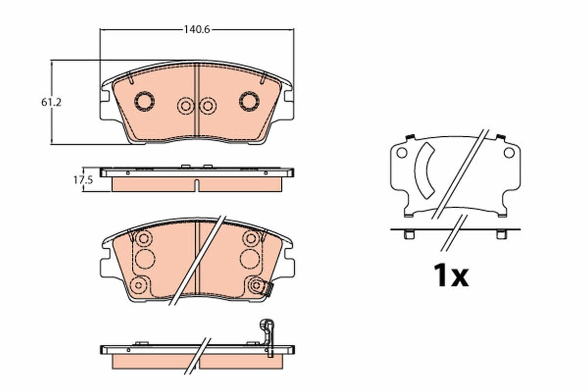 Kit 4 Pastiglie Freno Marca TRW Codice | GDB2197 BIBA-RICAMBI