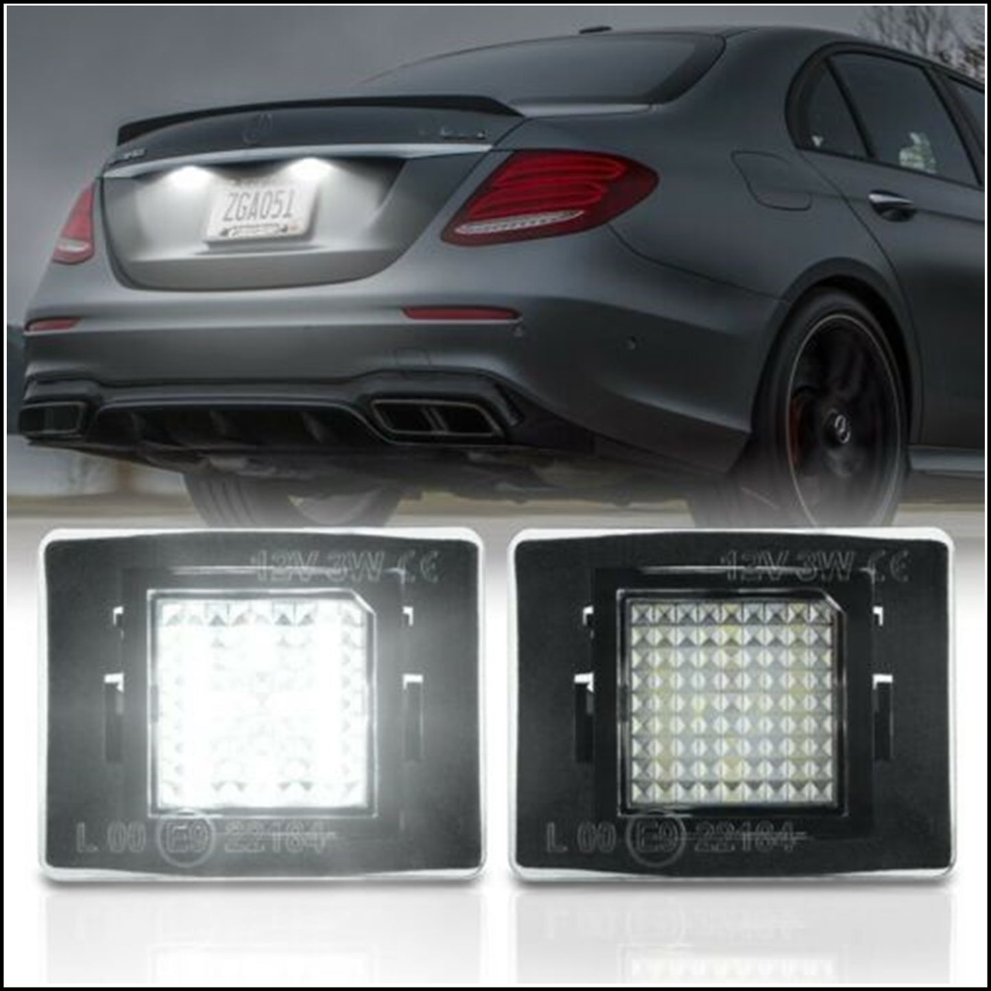 License Plate Light Bulbs LED Specifications Suitable for Mercedes-Benz CLA Coupé II from 2013-2019