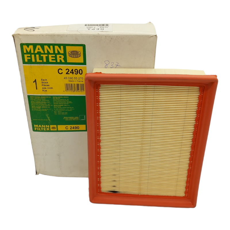 Engine Air Filter Mann Filter Code.C2490