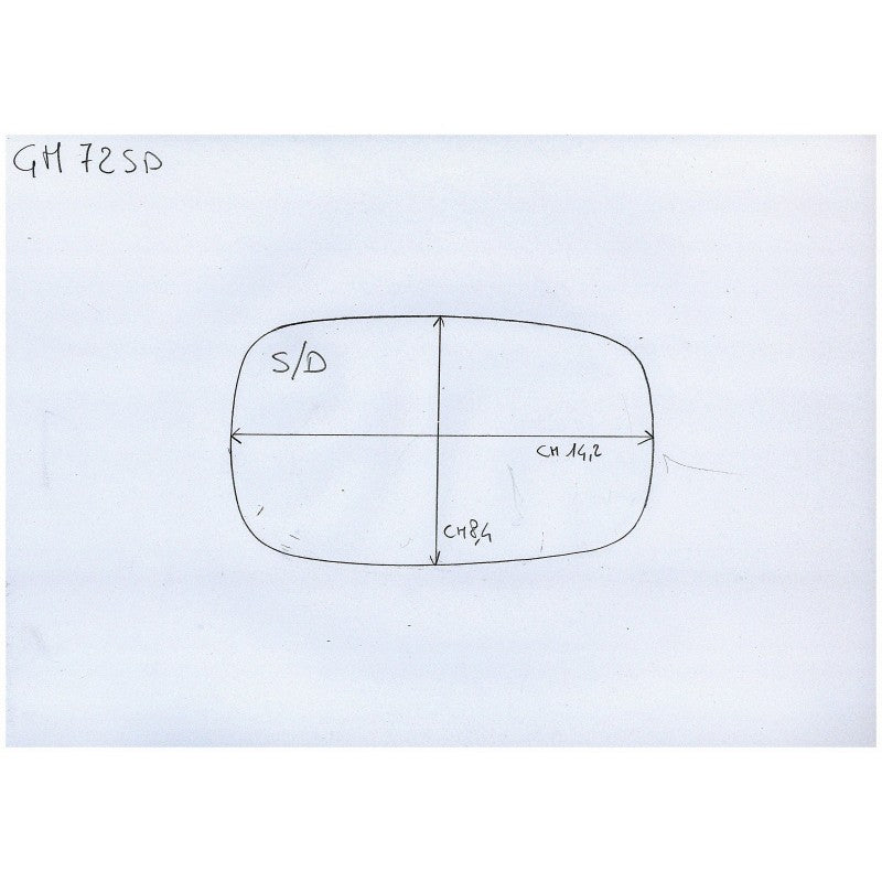 Rearview Mirror Glass Right Side For BMW C1