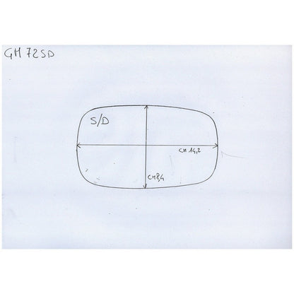 Rearview Mirror Glass Right Side For BMW C1