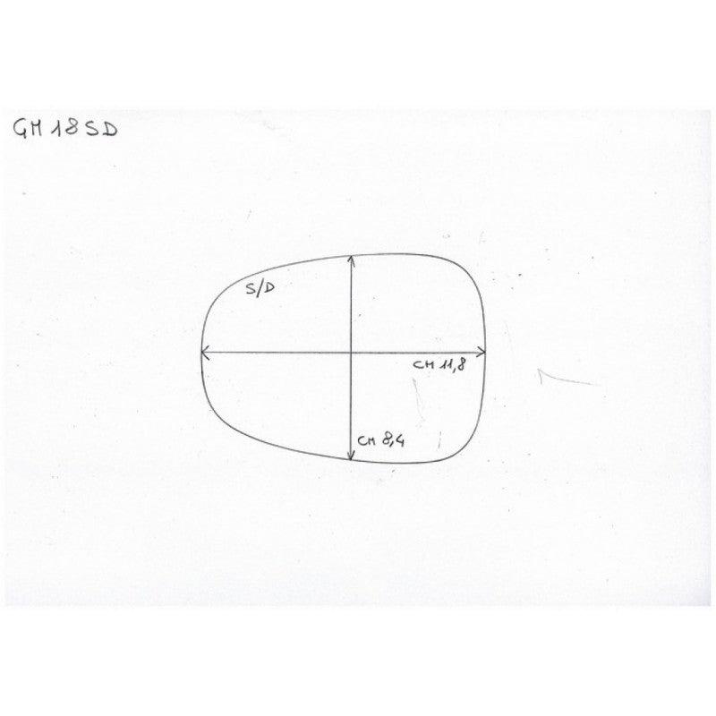 Rearview Mirror Glass Left Side For Triumph Thruxton