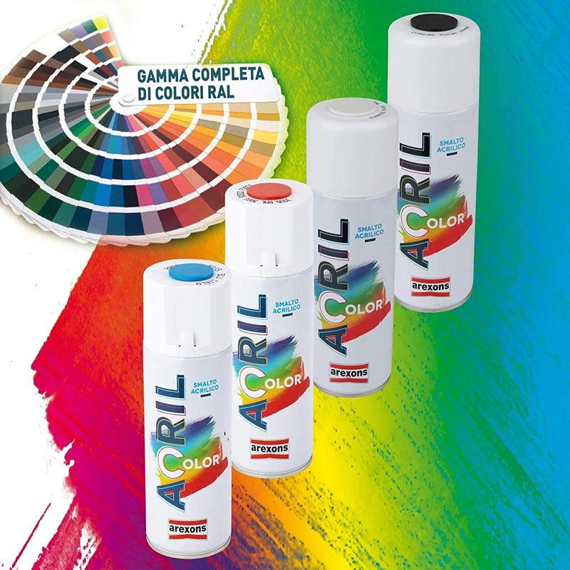 Smalto Vernice Spray Arexons Acrilcolor 400ml Acrilico Pittura Bomboletta