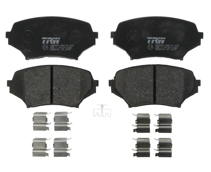 Kit 4 Pastiglie Freno Marca TRW Codice | GDB3401 BIBA-RICAMBI