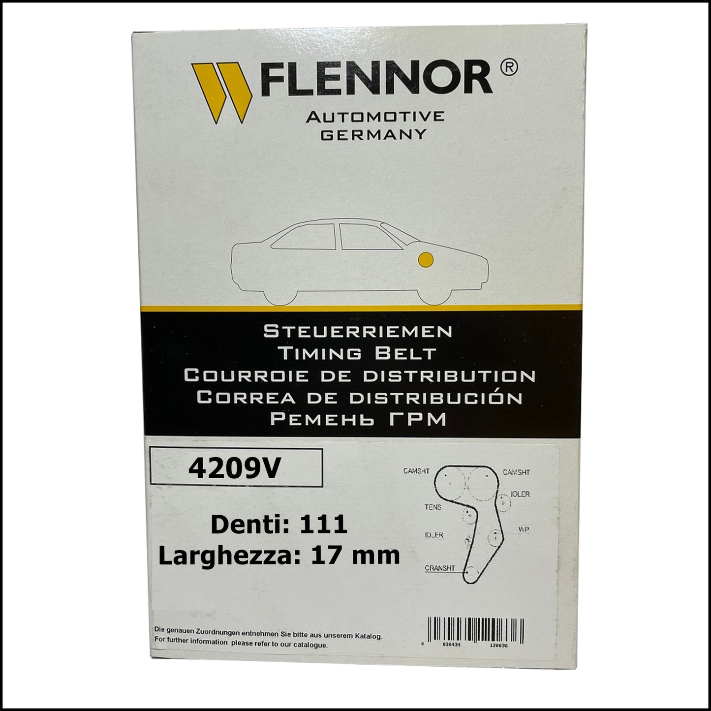 4209V Flennor Cinghia Distribuzione Chevrolet Aveo | Kalos | Opel Astra | Combo | Corsa