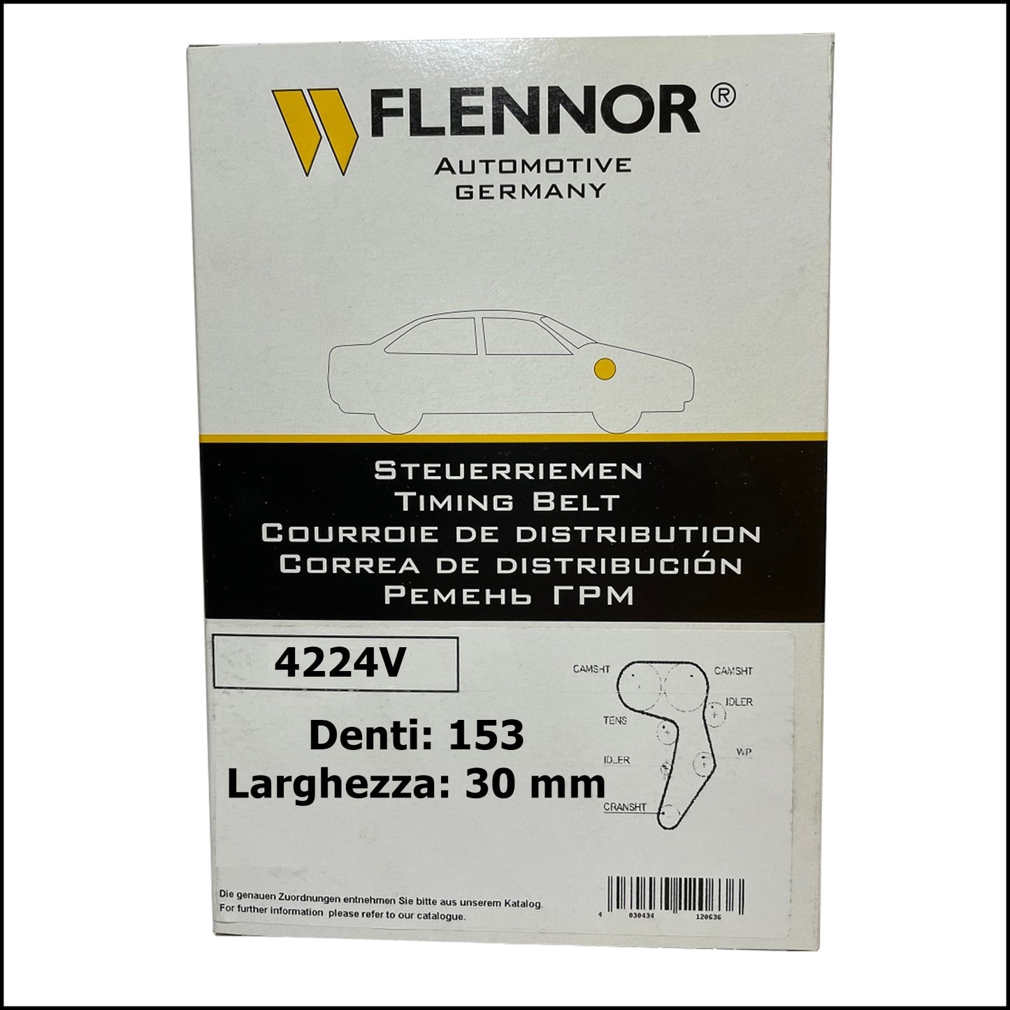 4224V Flennor Cinghia Distribuzione Iveco | Citroen | Peugeot | Fiat | Renault