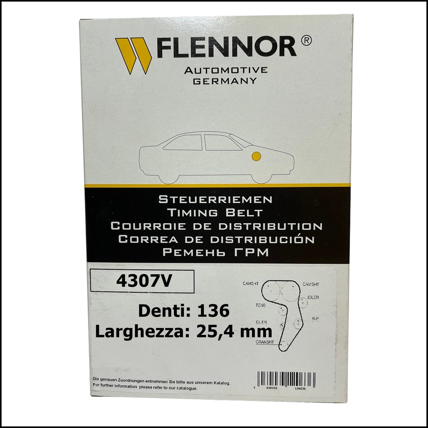 4307V Flennor Cinghia Distribuzione Citroen Berlingo | Jumpy | Jumper | Xsara | Fiat Ducato | Scudo