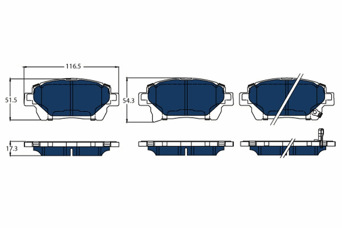 Kit 4 Pastiglie Freno Marca TRW Codice | GDB3317BTE BIBA-RICAMBI