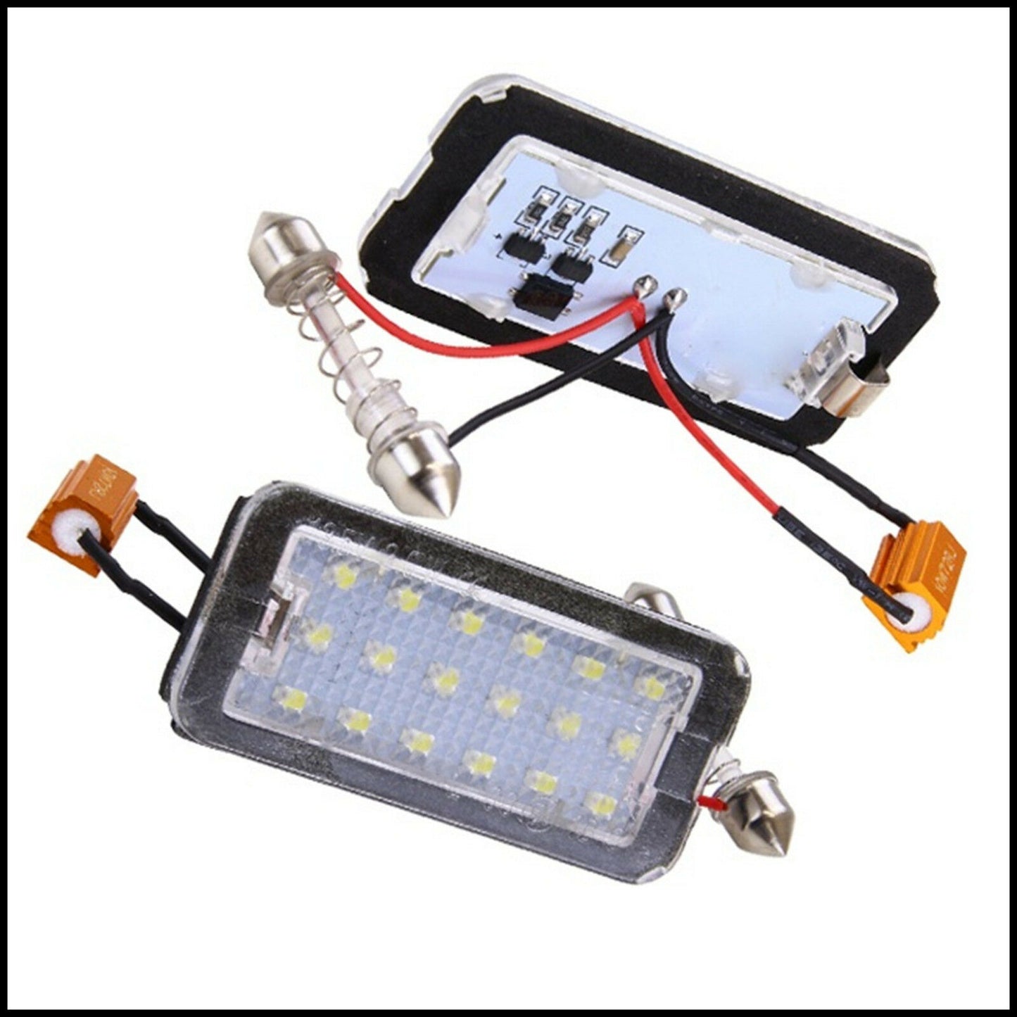 Luci Targa Led Placchette Plafoniere Specifiche Per Abarth 500C / 595C / 695C dal 2008&gt;