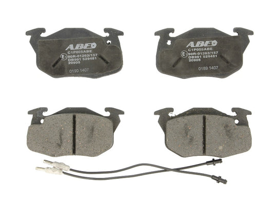 Kit 4 Pastiglie Freno Anteriori Compatibile Per Peugeot 205 II (20A) dal 1987-1998 BIBA-RICAMBI