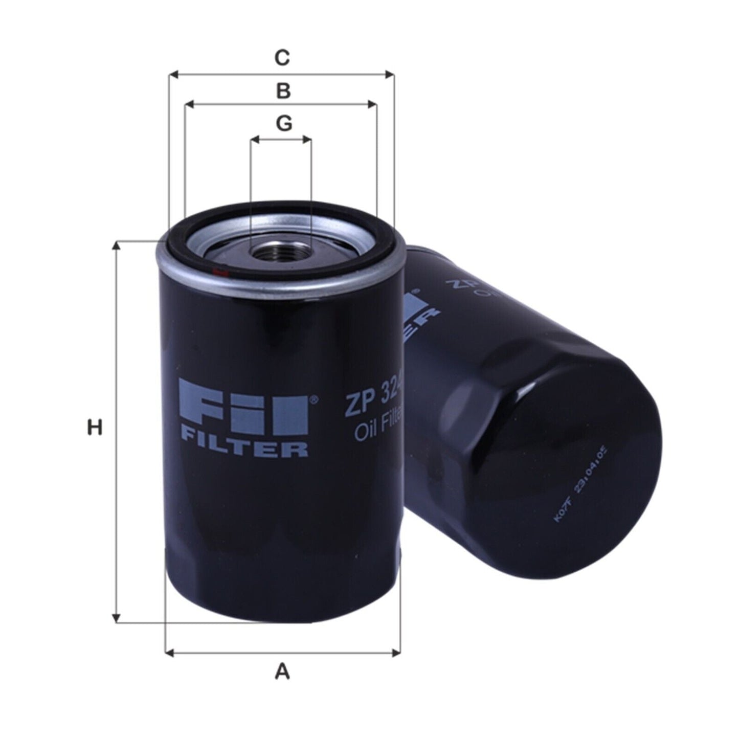 Filtro Olio Motore Adattabile Per Camion Abg Ag Chem Ahlmann Atlas Bcs Bertolini BIBA-RICAMBI