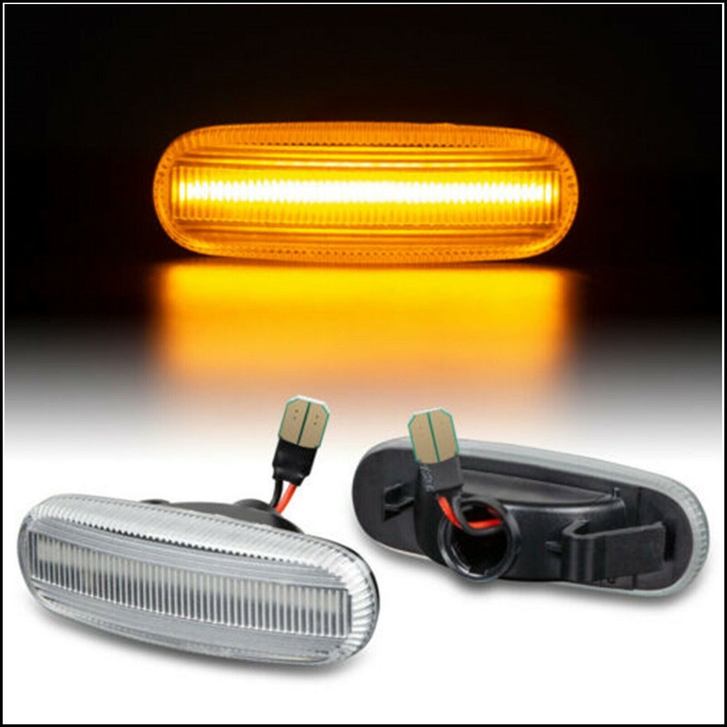 Indicatori Frecce Laterali a led Per Abarth Punto III (199) dal 2005> art.72406 BIBA-RICAMBI