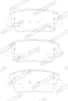 Kit 4 Pastiglie Freno Moto Marca Ferodo Codice | FDB5152 BIBA-RICAMBI