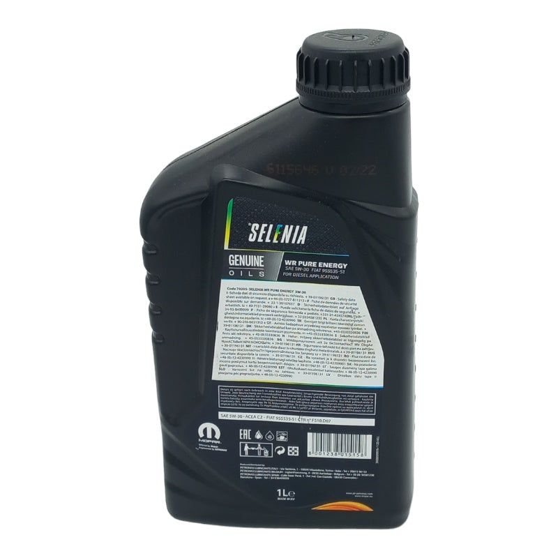 Selenia WR Pure Emergy Engine Oil | 5W30 | Acea C2 | 5W-30