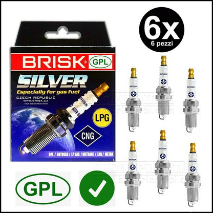 Kit 6 Specific Spark Plugs LPG | Methane Adaptable Cadillac CTS I from 2003-2007