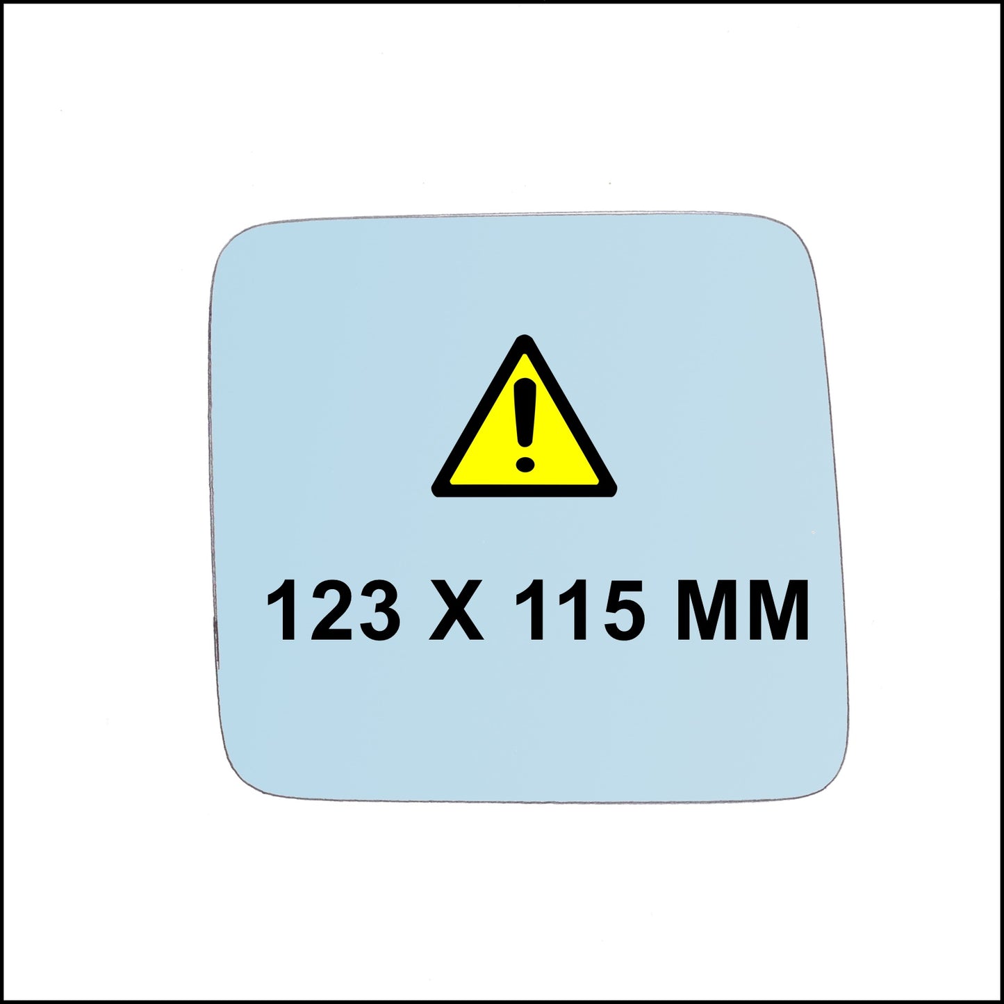 Vetro Specchio Retrovisore Asferico Lato DX Compatibile Per M.B Serie 124 (W124) 1984-1993