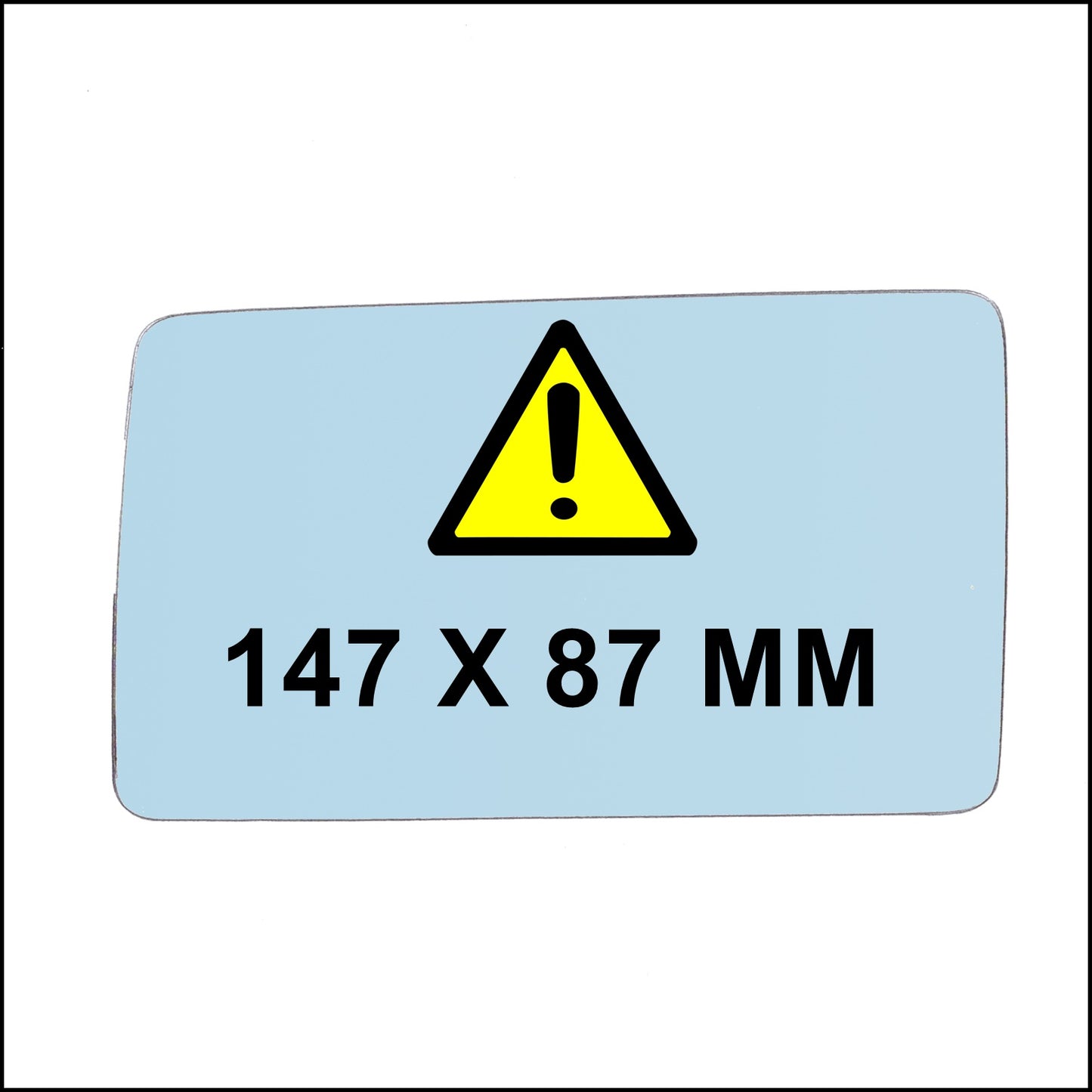 Vetro Specchio Retrovisore Asferico Lato SX Compatibile Per M.B Serie 124 (W124) 1984-1993