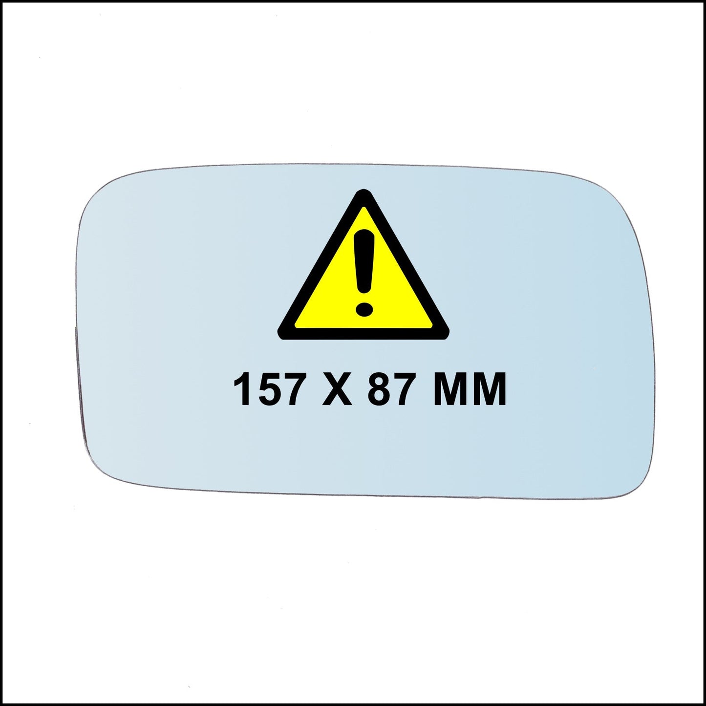 Vetro Specchio Retrovisore Asferico Lato SX Compatibile Per VW Golf II dal 1983-1992 BIBA-RICAMBI