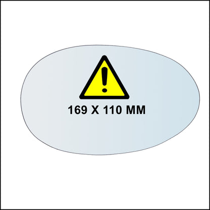 Vetro Specchio Retrovisore Asferico Lato DX Compatibile Per Mazda MX-5 I dal 1990-1998 BIBA-RICAMBI