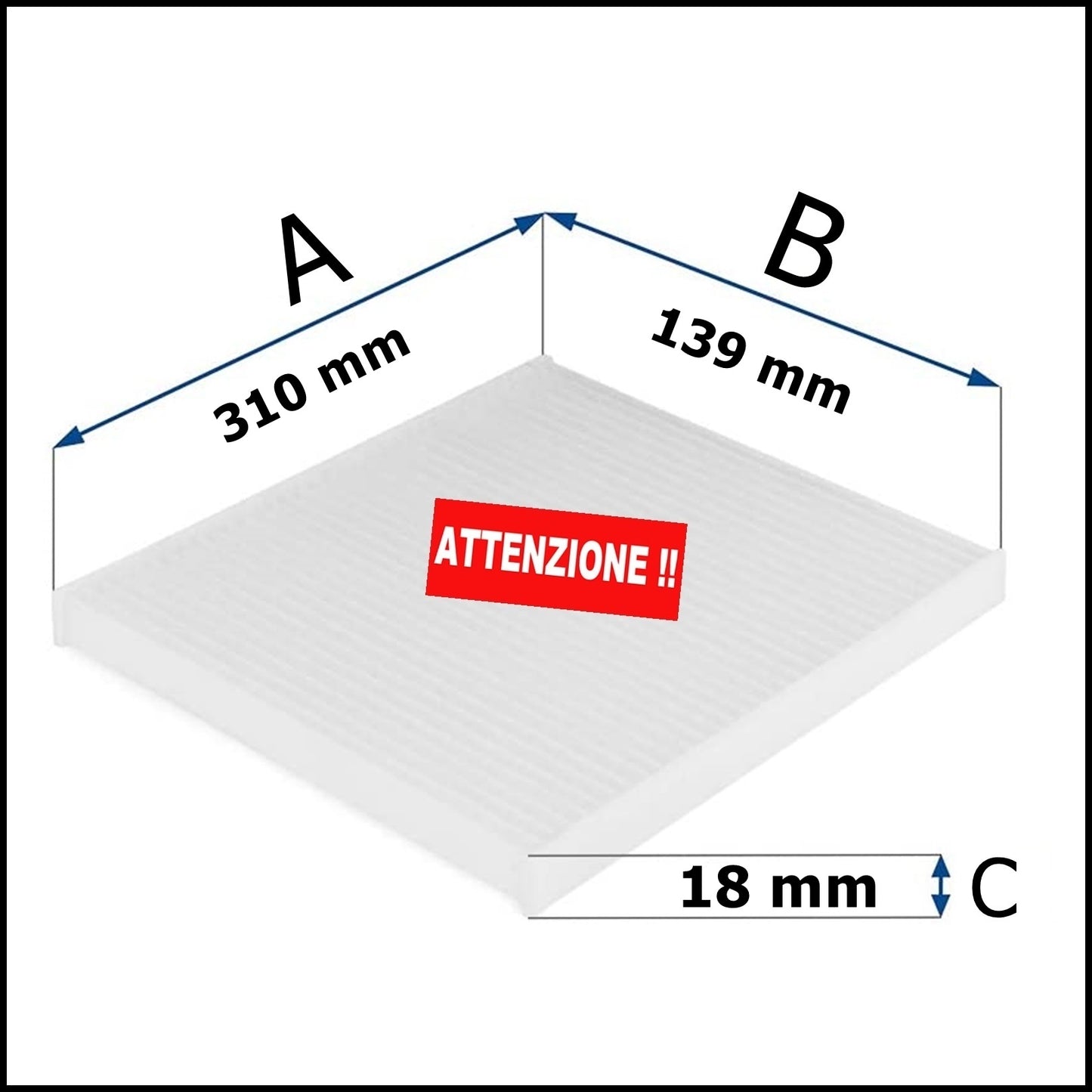 Cabin Filter Anti-pollen For Fiat Barchetta (183) from 1995&gt;