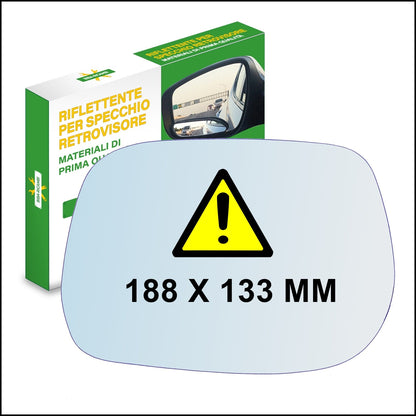 Vetro Specchio Retrovisore Asferico Lato SX Compatibile Per Daihatsu Terios II Dal 2005> BIBA-RICAMBI