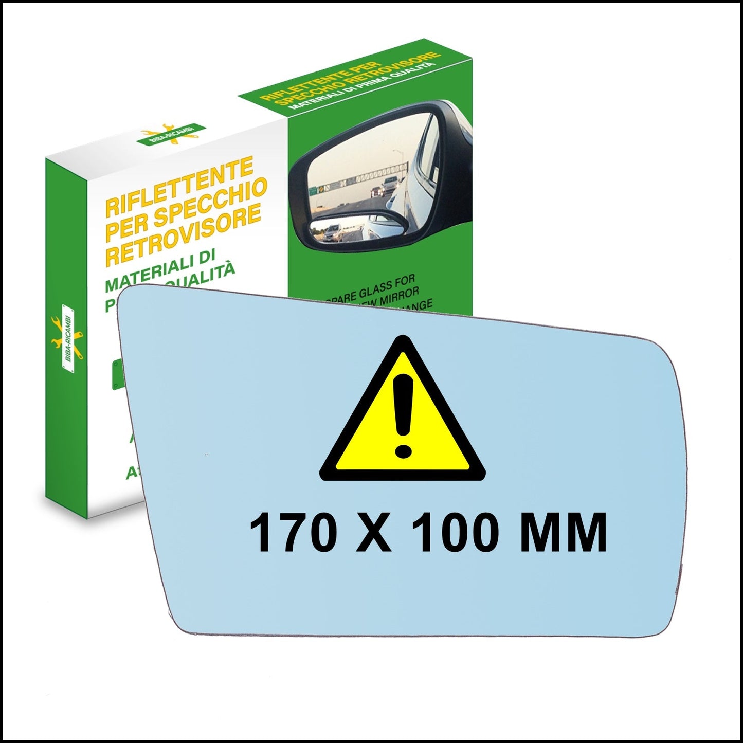 Vetro Specchio Retrovisore Lato SX Compatibile Per MB Classe C (W202) dal 1993-2000 BIBA-RICAMBI