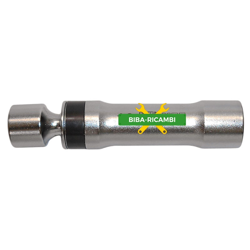 Bussola Snodata Poligonale Per Candele Ø 21 mm Lunghezza 100 mm Attacco 3/8" BIBA-RICAMBI