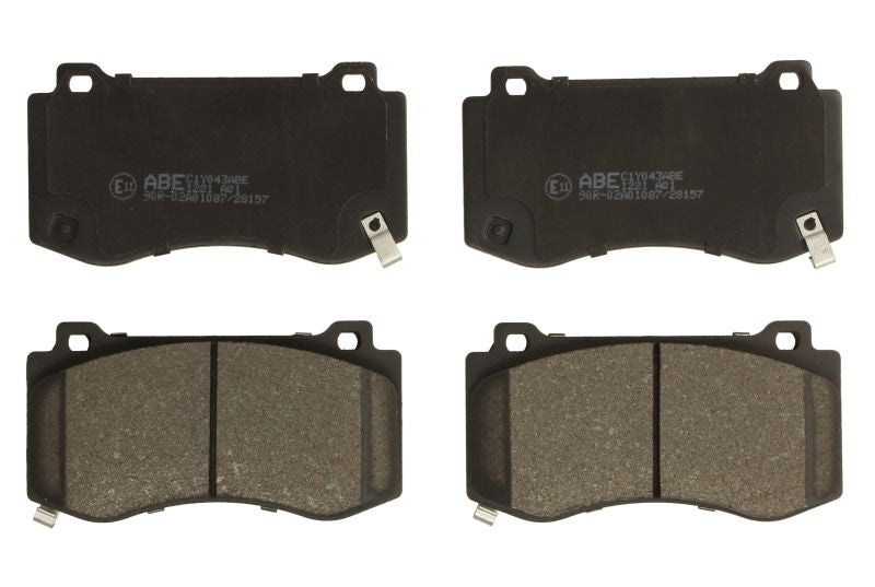 Kit 4 Pastiglie Freno Anteriori Compatibile Per Jeep Grand Cherokee III (WH) dal 2006-2010 BIBA-RICAMBI