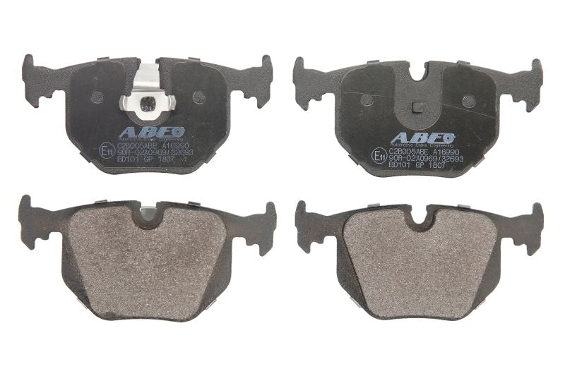 Kit 4 Pastiglie Freno Posteriori Compatibile Per BMW Serie-3 (E46) BIBA-RICAMBI