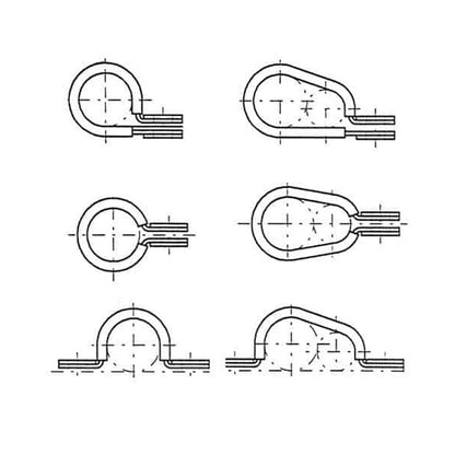 Kit 500 Fascette Gommate W1 Diametro Ø 26 Larghezza Banda 15 mm