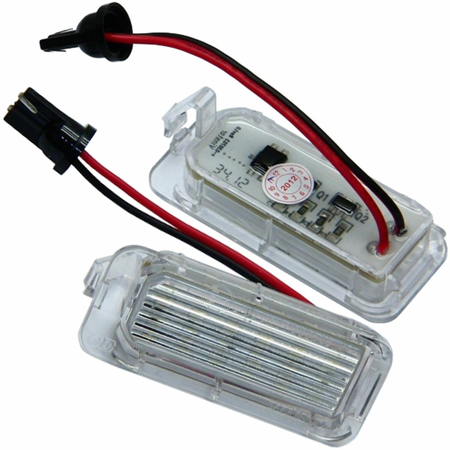 Lampadine Placchette Luci Targa Compatibile Per Ford Fiesta VI dal 2008> BIBA-RICAMBI